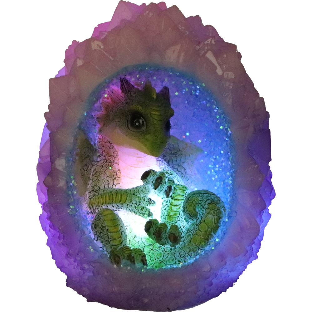 Geode Nest Green Illuminating Figurine 12.5cm 6