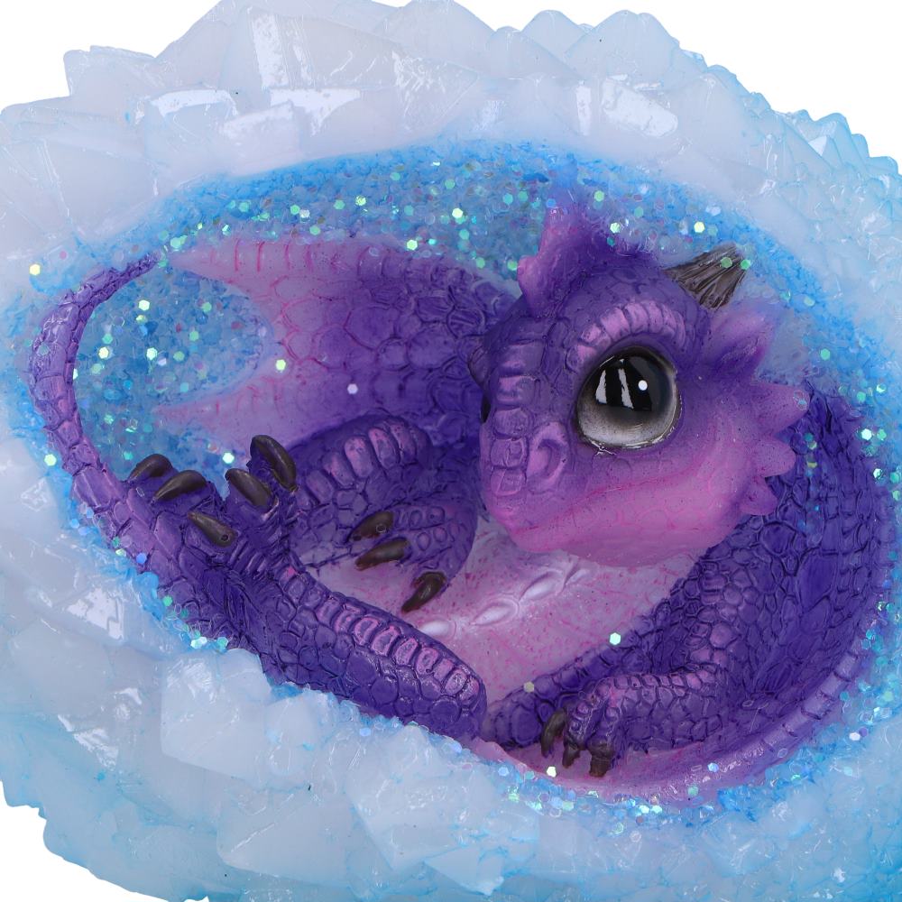 Geode Nest Purple Illuminating Figurine 12cm 5