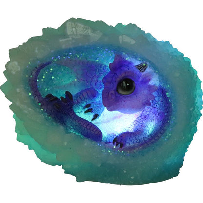 Geode Nest Purple Illuminating Figurine 12cm 6