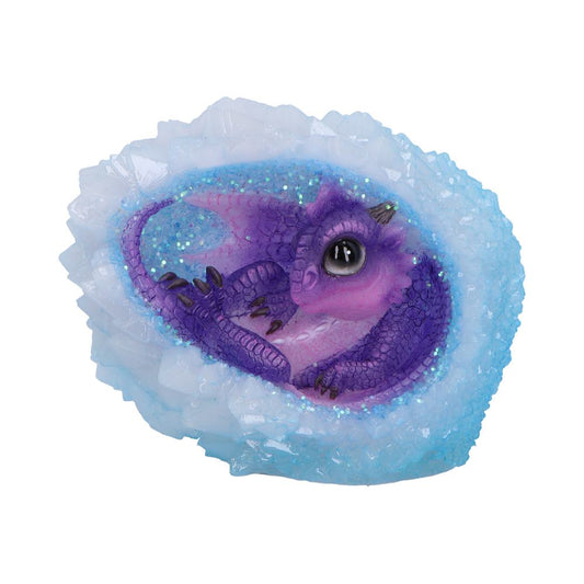 Geode Nest Purple Illuminating Figurine 12cm 1