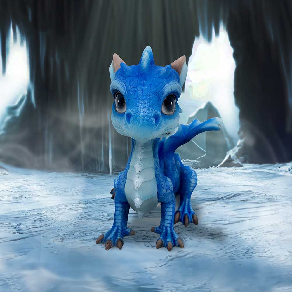 Ice Dragonling Blue Dragon Figurine 12.3cm 7