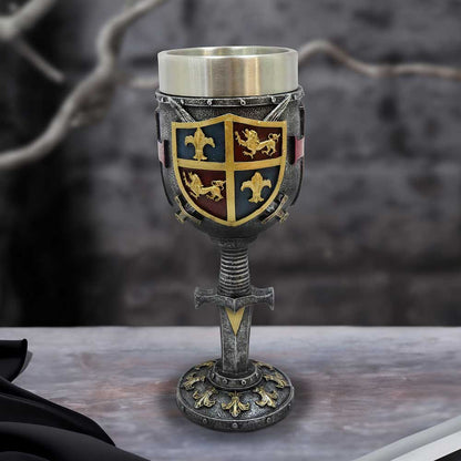 Heraldic Medieval Goblet 20cm Drinking Cup 7