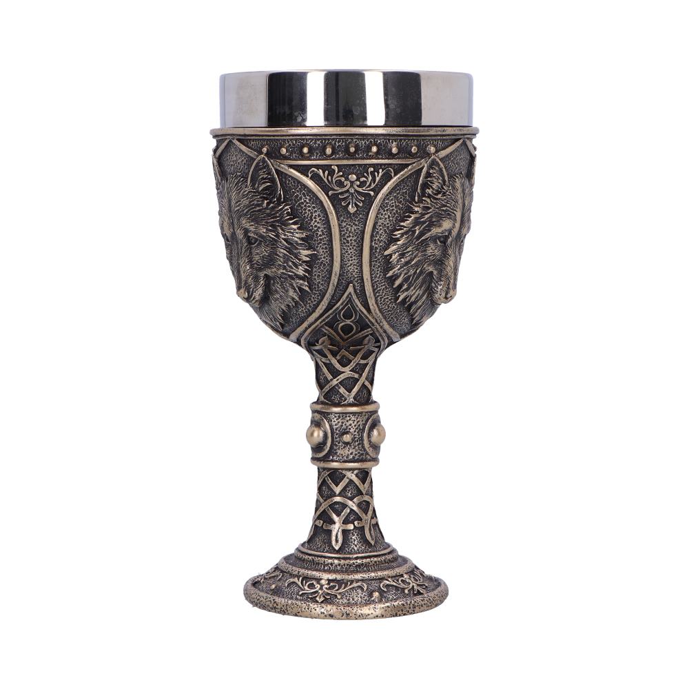 Wild Thirst Medieval Wolf Chalice 20cm 3