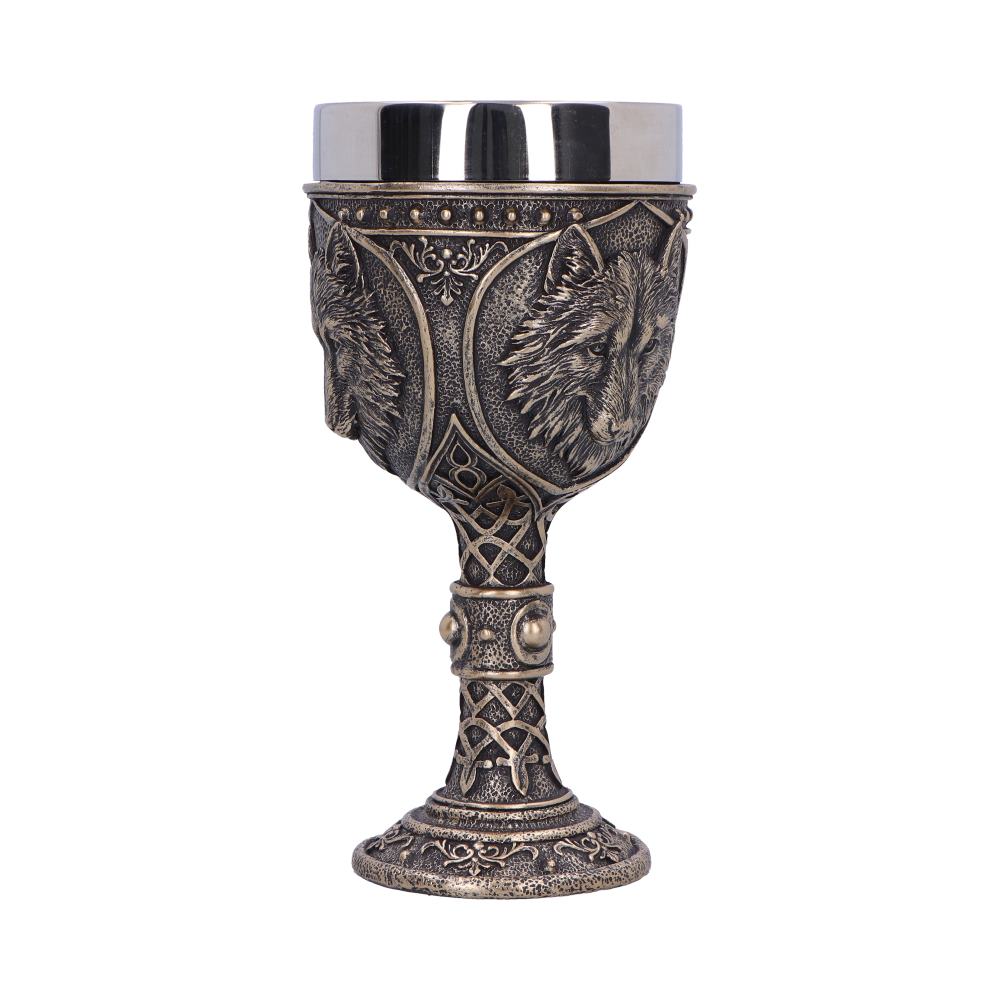 Wild Thirst Medieval Wolf Chalice 20cm 4