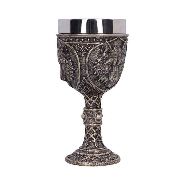 Wild Thirst Medieval Wolf Chalice 20cm 4