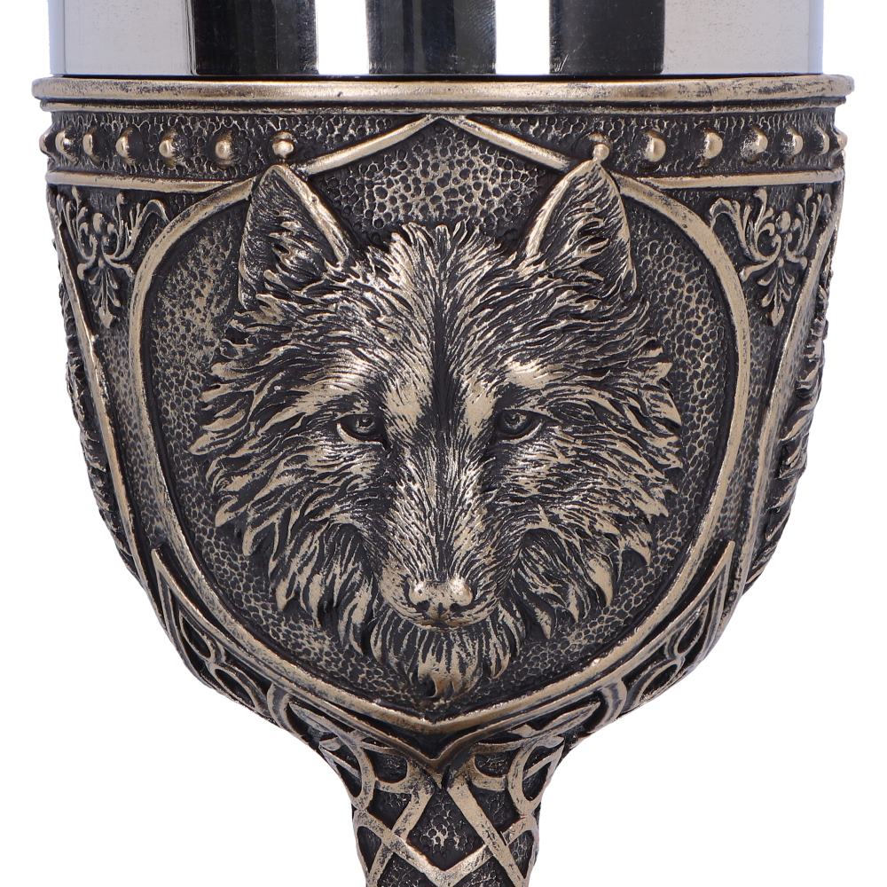 Wild Thirst Medieval Wolf Chalice 20cm 5