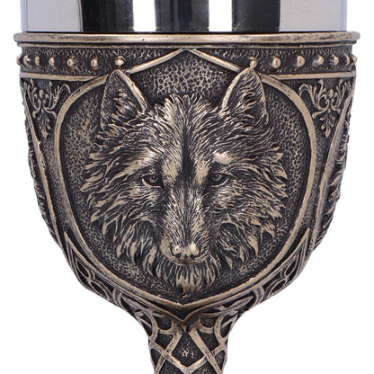 Wild Thirst Medieval Wolf Chalice 20cm 5