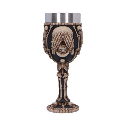 Three Wise Skeletons Goblet 20cm Skeleton 1