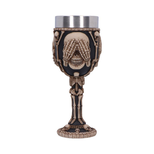 Three Wise Skeletons Goblet 20cm Skeleton 1