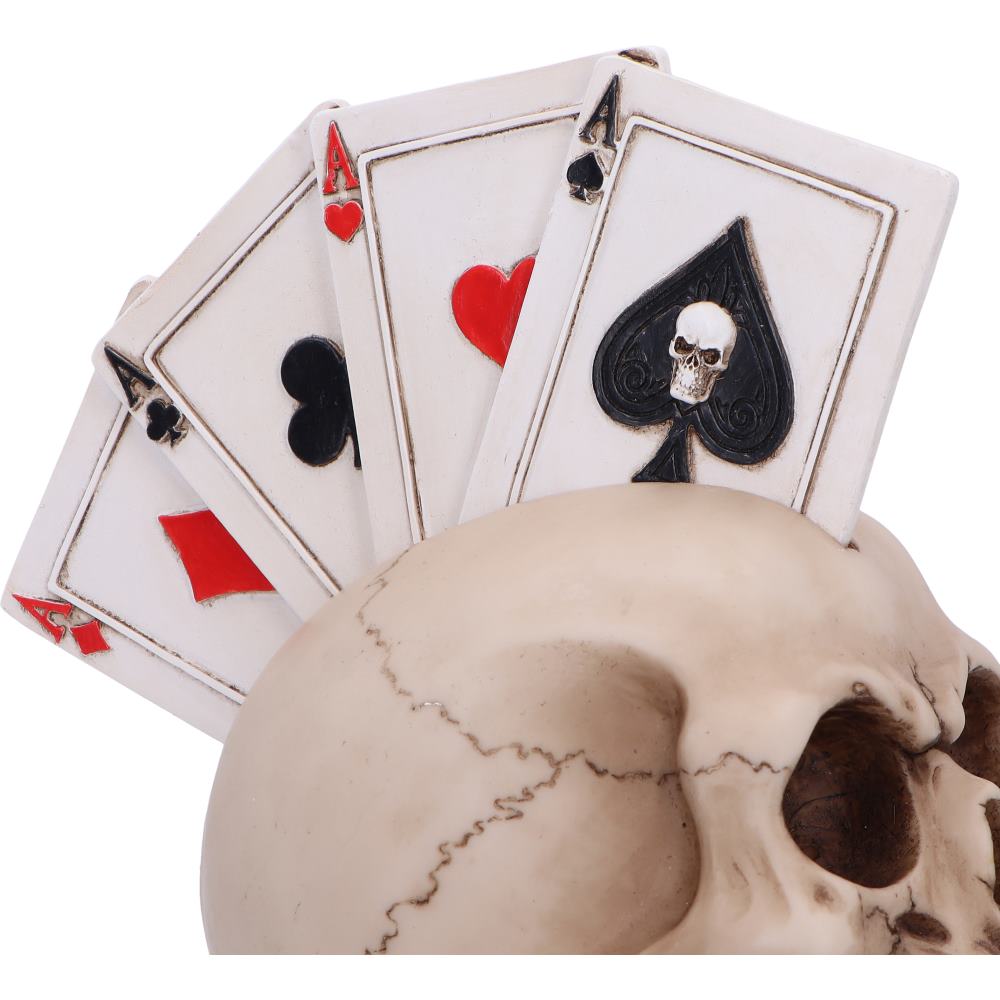 Four of a Kind Playing Cards Skull Head 19cm 5