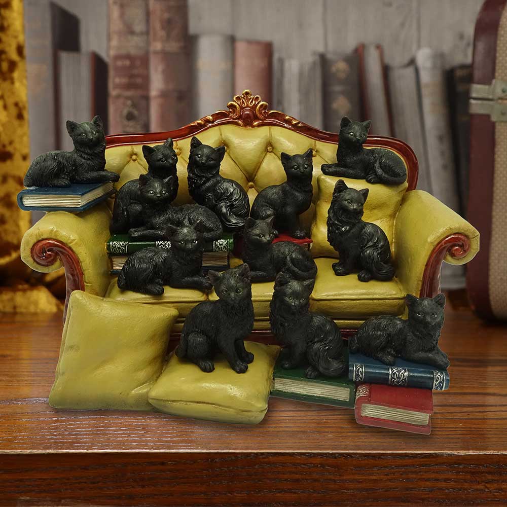 Couch Clowder with 48 Display Cats 22cm 6