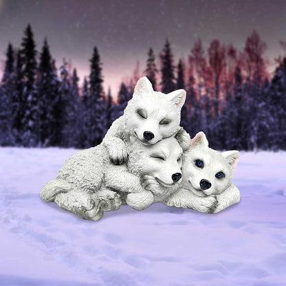 Sleepy Pups Wolf Cubs Figurine 14cm 7