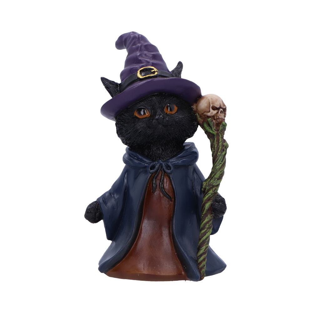 Whiskered Wizard Black Cat Figurine 14cm 1