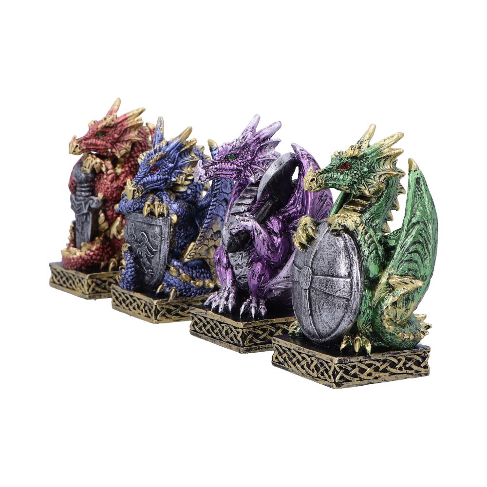 Defend the Hoard Dragon Protector Figurines Set of Four 10cm 2