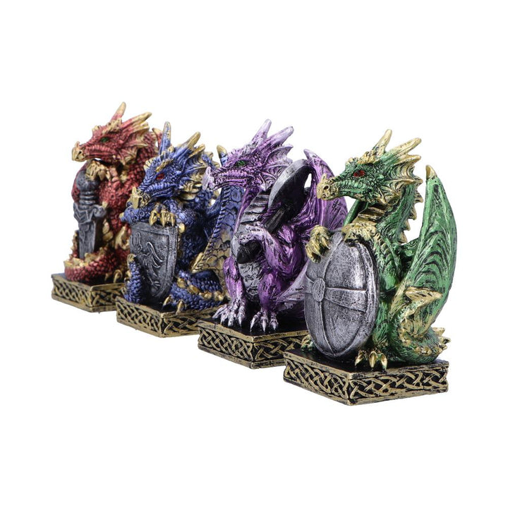 Defend the Hoard Dragon Protector Figurines Set of Four 10cm 2