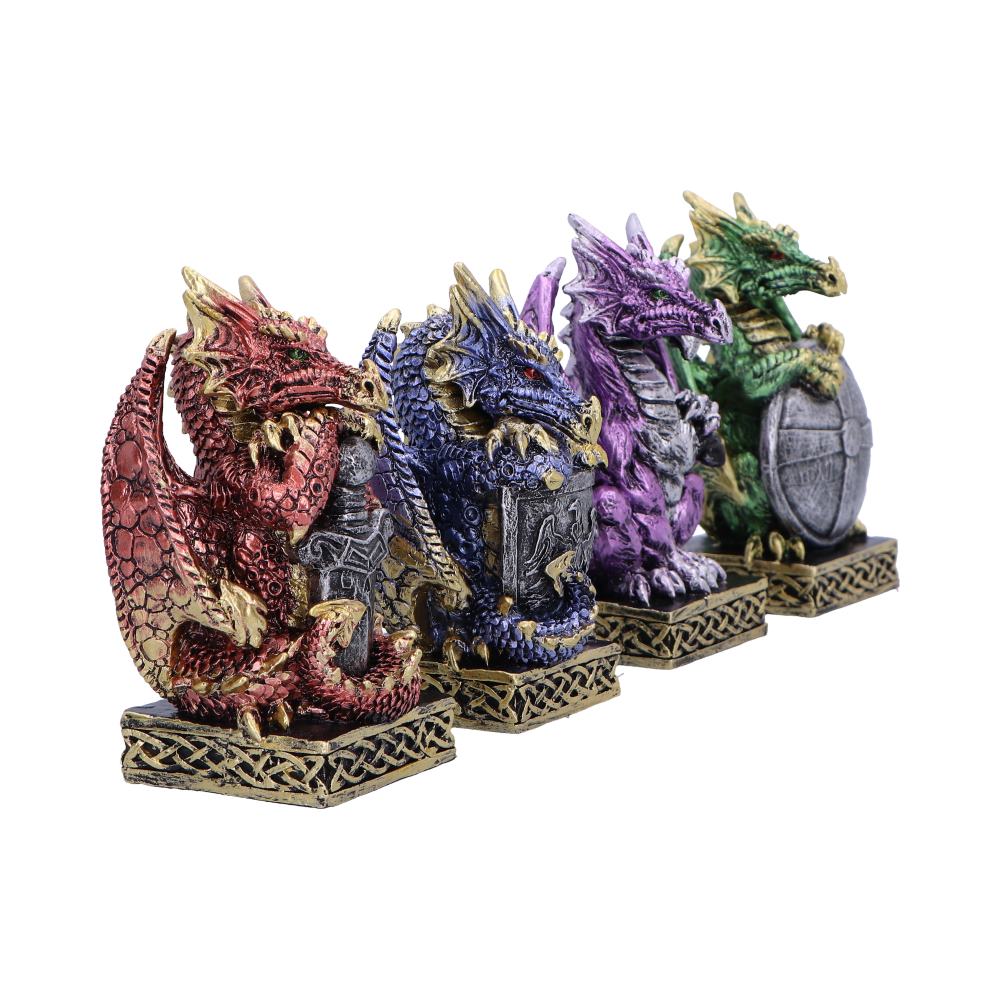 Defend the Hoard Dragon Protector Figurines Set of Four 10cm 4