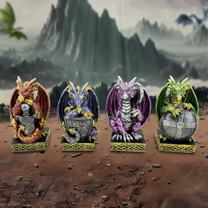 Defend the Hoard Dragon Protector Figurines Set of Four 10cm 7