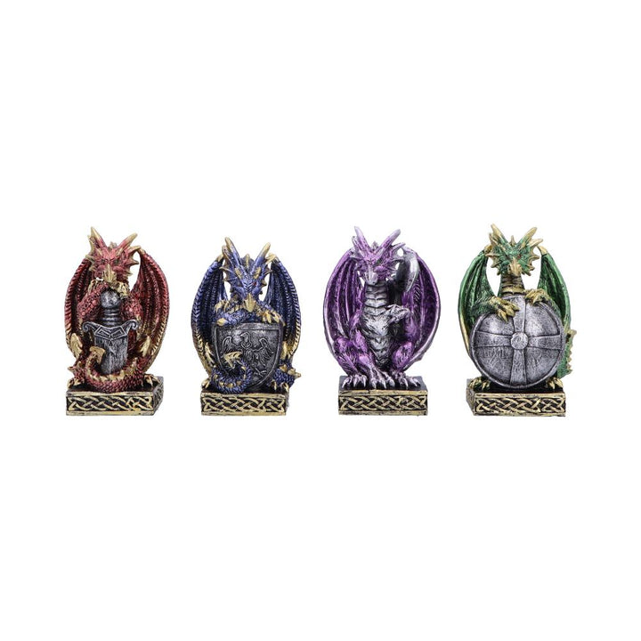 Defend the Hoard Dragon Protector Figurines Set of Four 10cm 1