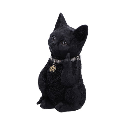 Metallicat Black Cat Throwing Rock Hand Sign 16.5cm 1
