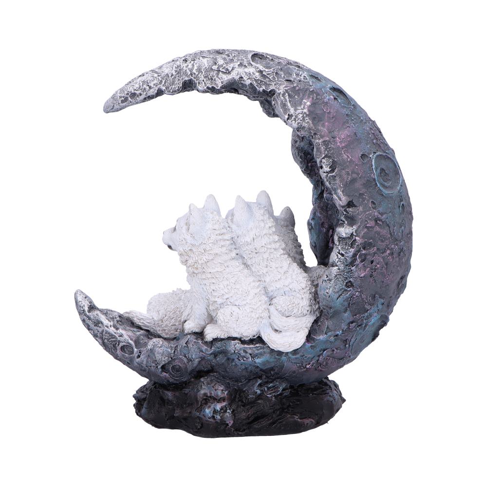 Moon Litter White Wolves Ornament 19.5cm 3