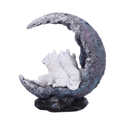 Moon Litter White Wolves Ornament 19.5cm 3
