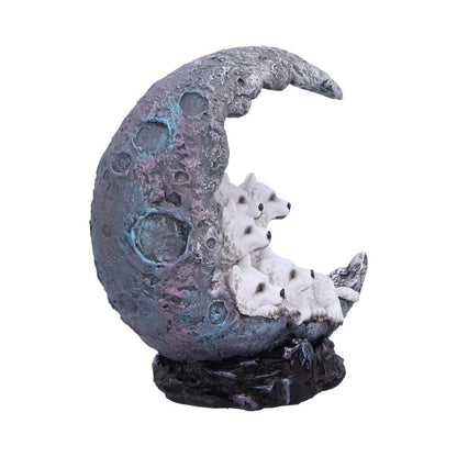 Moon Litter White Wolves Ornament 19.5cm 4