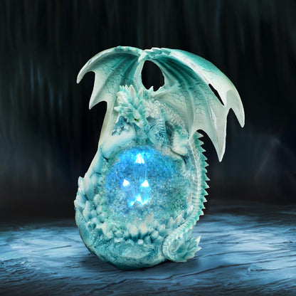 Northern Lights Light Up Dragon Geode Ornament 20cm 7