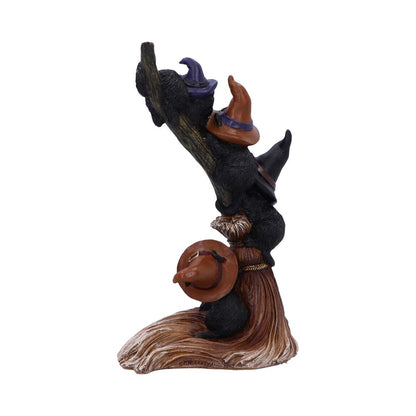 Broomstick Kindle Witchy Black Cats Ornament 21cm 3