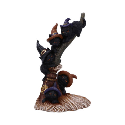Broomstick Kindle Witchy Black Cats Ornament 21cm 1