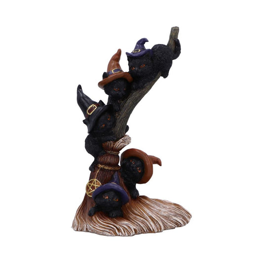 Broomstick Kindle Witchy Black Cats Ornament 21cm 1