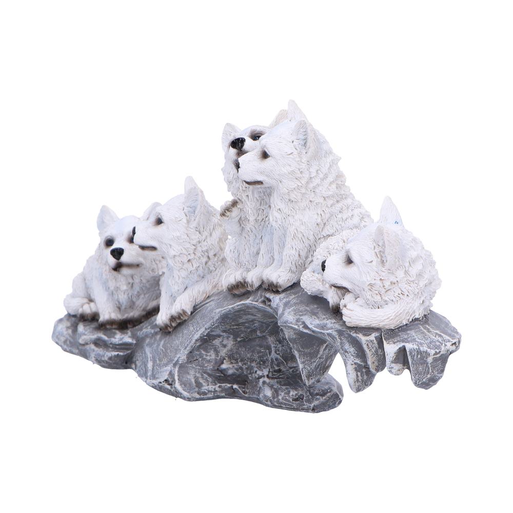Winter Litter White Wolf Ornament 25cm 2