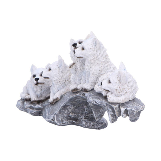 Winter Litter White Wolf Ornament 25cm 2