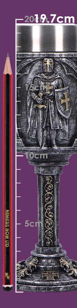 Galant Medieval Knight Metallic Goblet Gallant 19.7cm 8