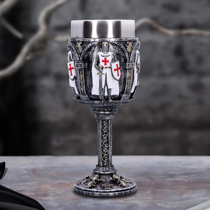 Valiant Medieval Knight Architectural Goblet 19.7cm 7