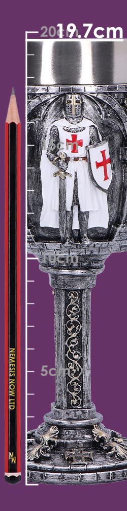 Valiant Medieval Knight Architectural Goblet 19.7cm 8