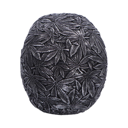 High Life Leaf Embellished Skull 15.5cm 3