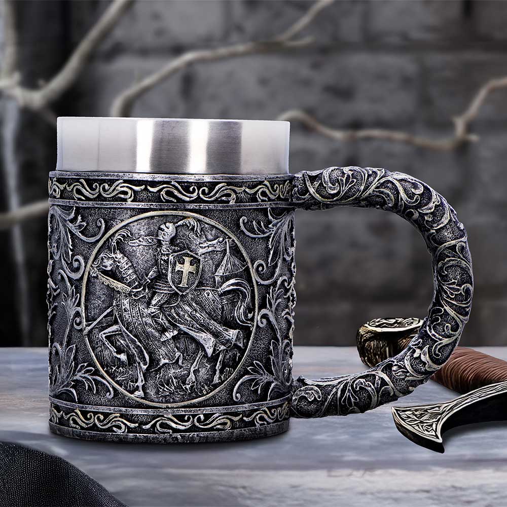 Ride for Glory Medieval Tankard 18cm Drinking Cup 7