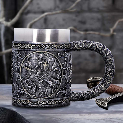 Ride for Glory Medieval Tankard 18cm Drinking Cup 7