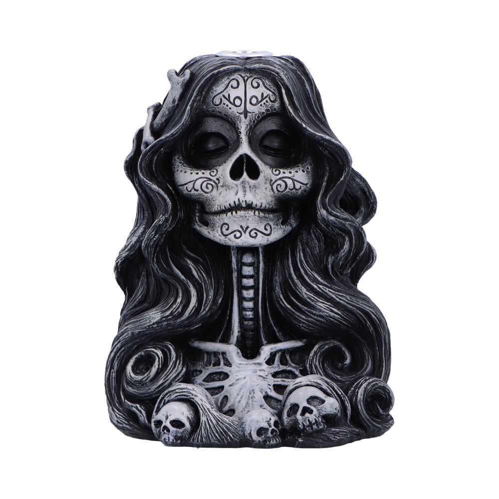 Calaveras Offering Gothic Day of the Dead Inspired Backflow Incense Burner 16cm 1