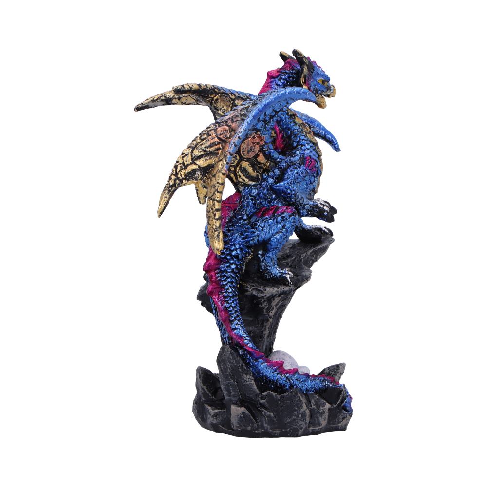 Den Defender Blue Guardian Dragon Figurine with Eggs 10.5cm 4