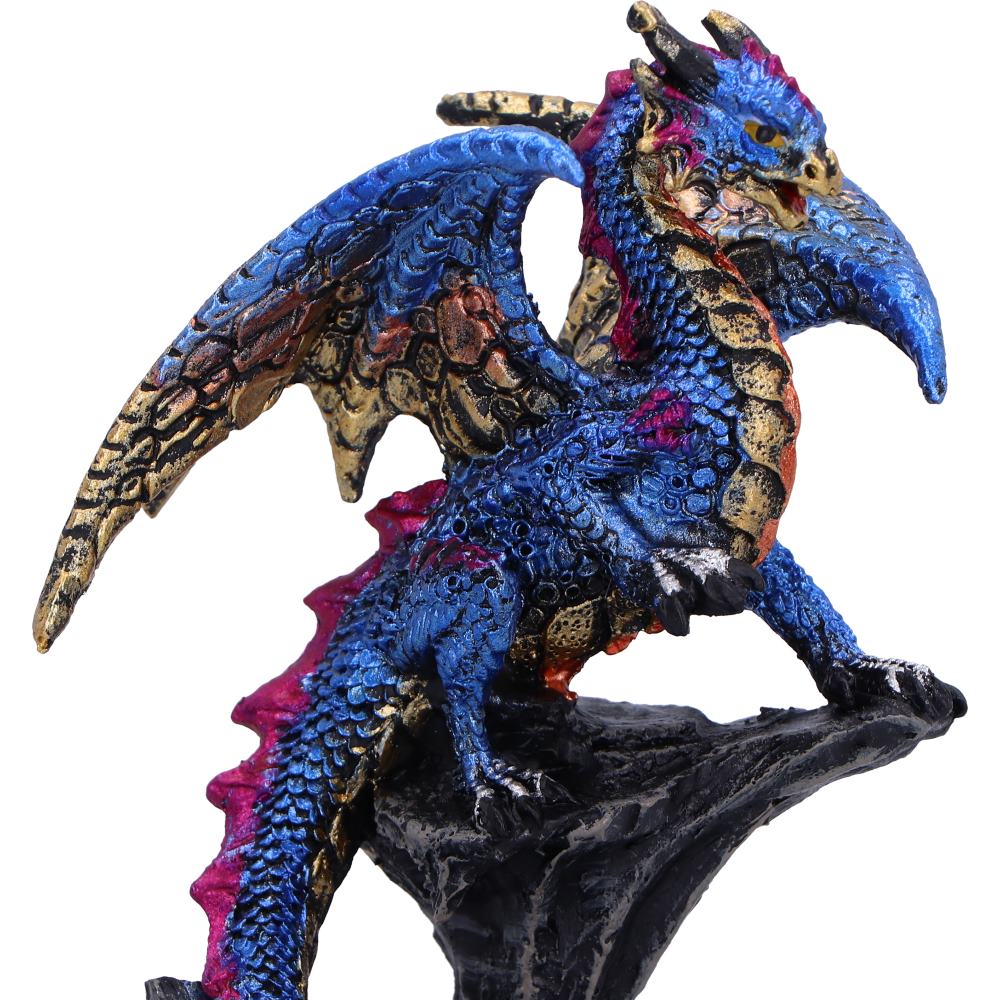 Den Defender Blue Guardian Dragon Figurine with Eggs 10.5cm 5