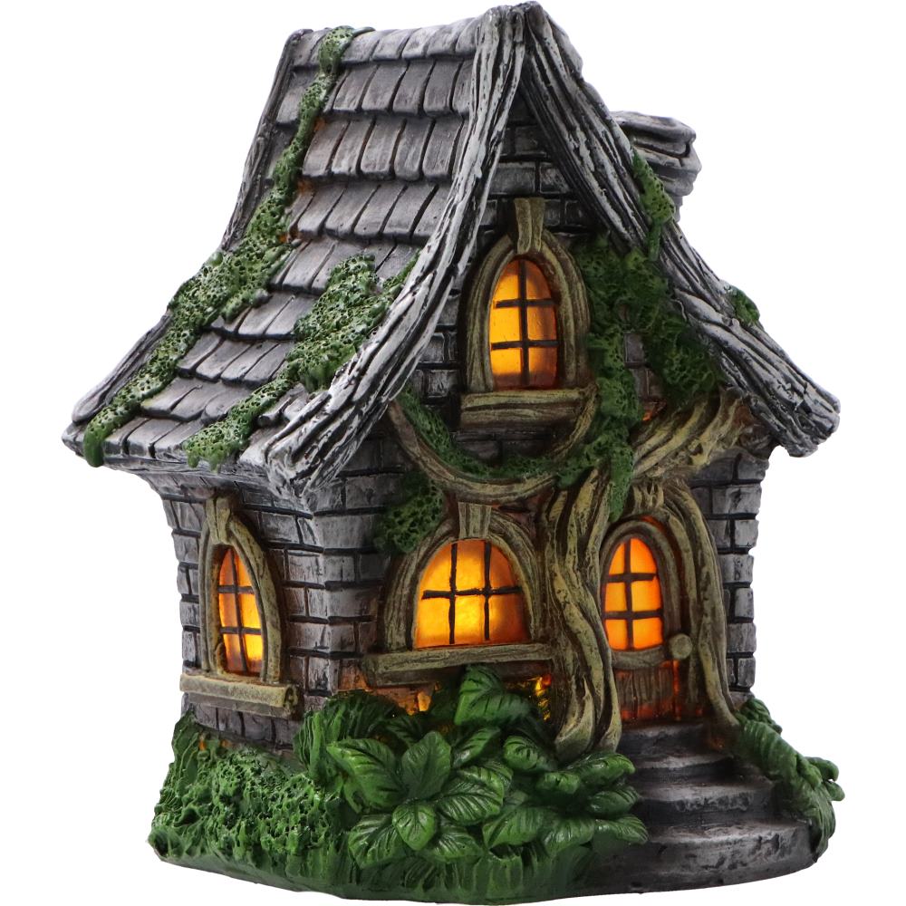 Curly Oak Manor Light Up Fairy House 15cm 6