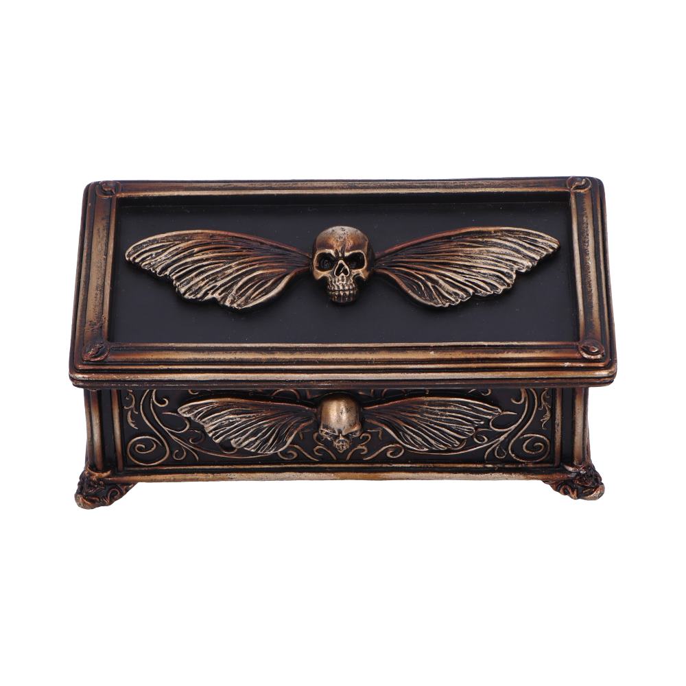 Deaths Head Treasure Ornamental Box Deaths 14.5cm