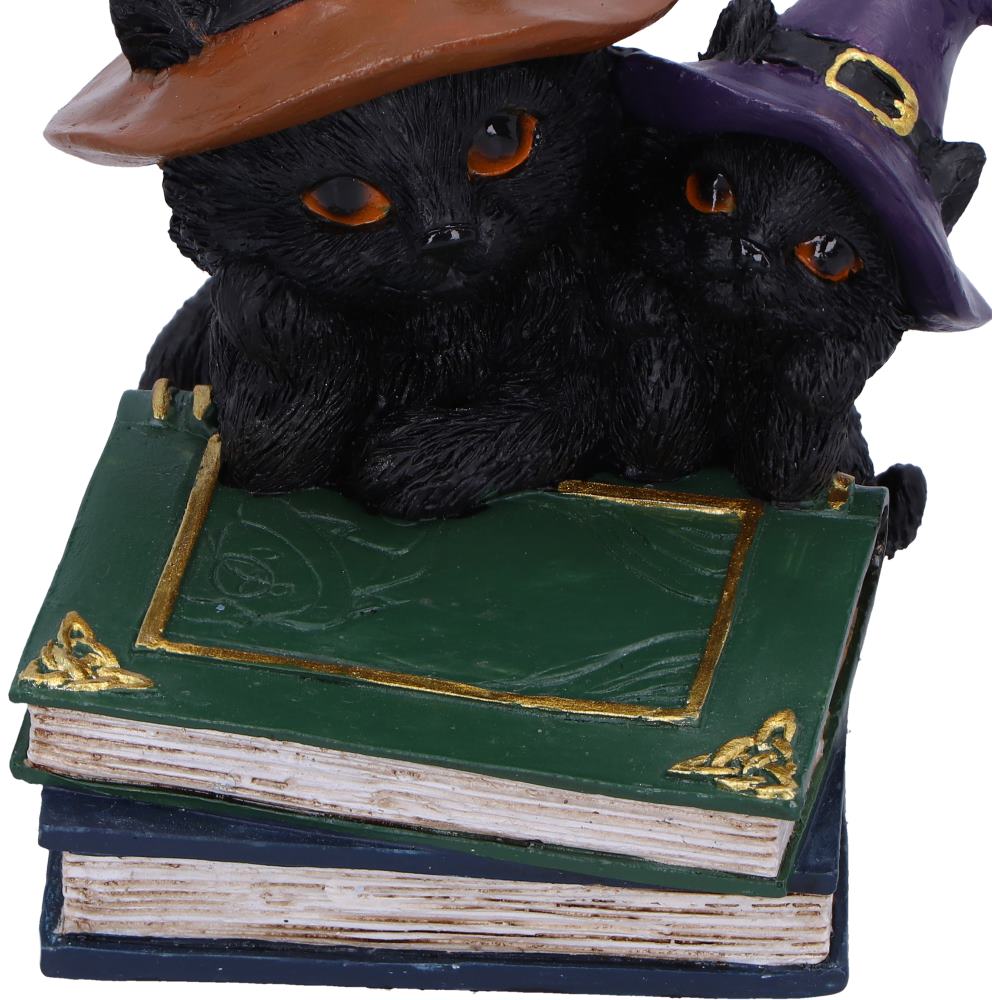 Duo Divination Witches Cat Figurine 10cm 6