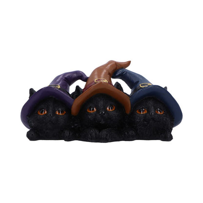 Trio of Mischief Witches Cats Figurine 20cm 1