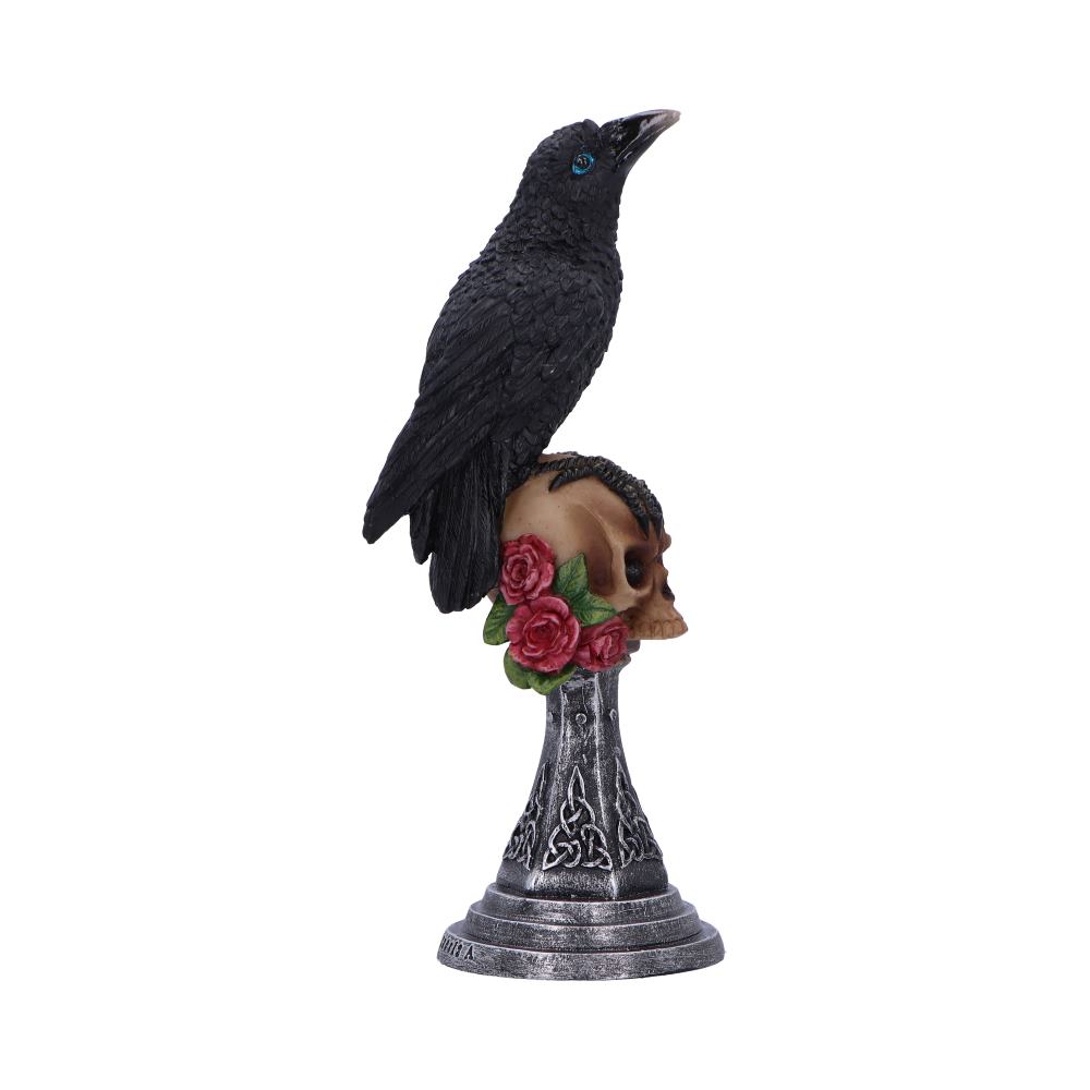 Perched Prophecy Mini Raven Figurine 17cm 4
