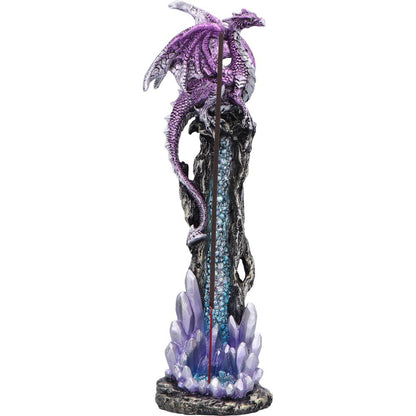 Mythic Crystal Dragon Incense Stick Holder 27cm 5