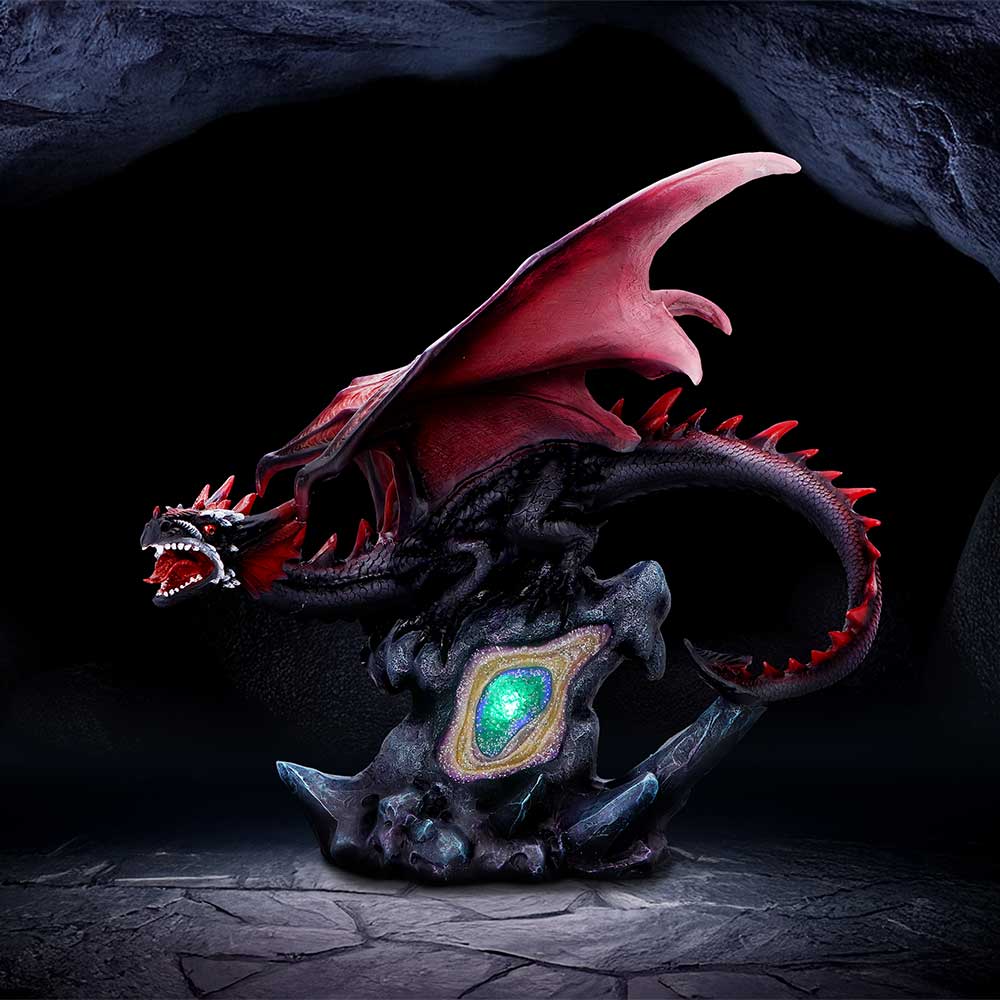 Leroux Large Dragon Figurine with LED Light Up Base 40cm 7