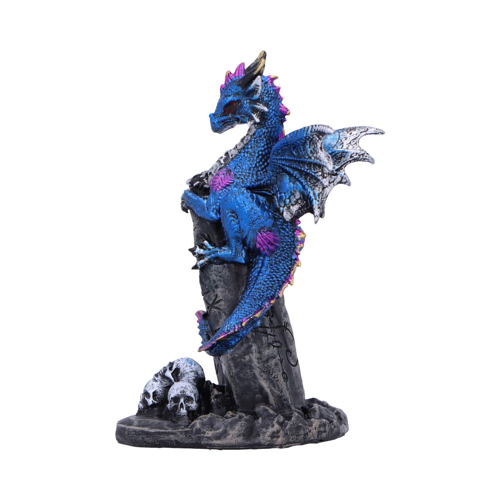 Cobalt Rune Protector Resin Dragon Figurine 10.8cm 2