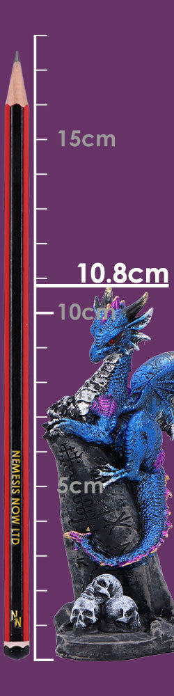 Cobalt Rune Protector Resin Dragon Figurine 10.8cm 8